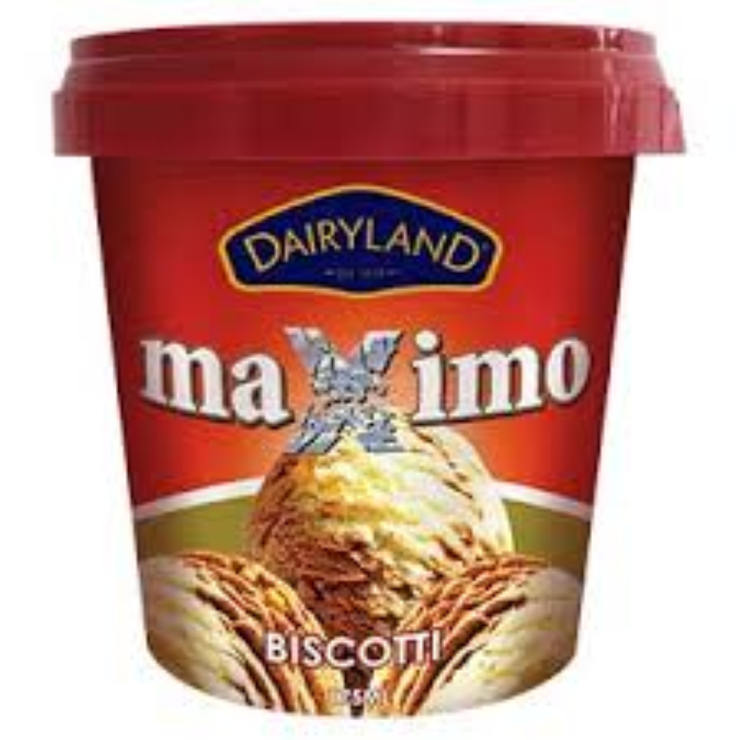 DAIRYLAND MAXIMO BISCOTTI 175ML CUP